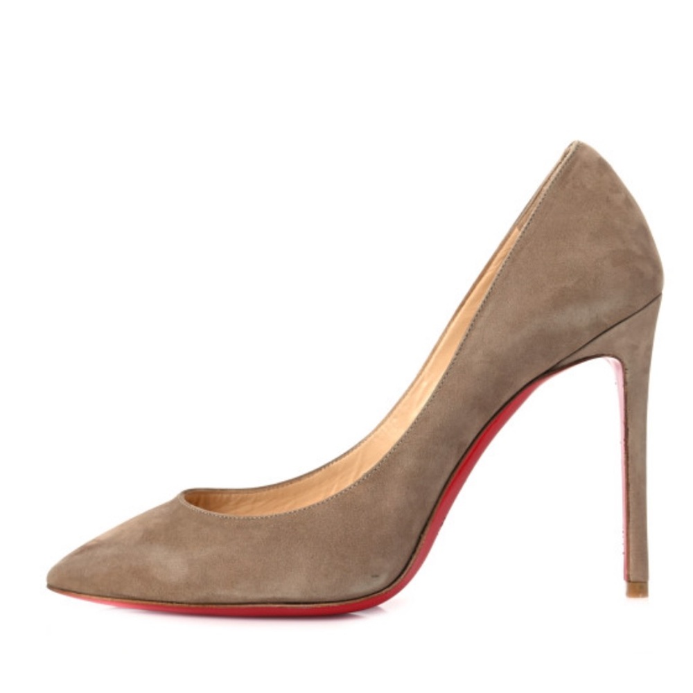Authentic Christian Louboutin Suede Pigalle Follies 100 Pumps